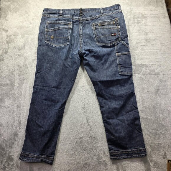 Ariat Jeans Mens 46x32 Blue FR M4 Low Rise Straight Work Utility Flame Resistant - Picture 2 of 11